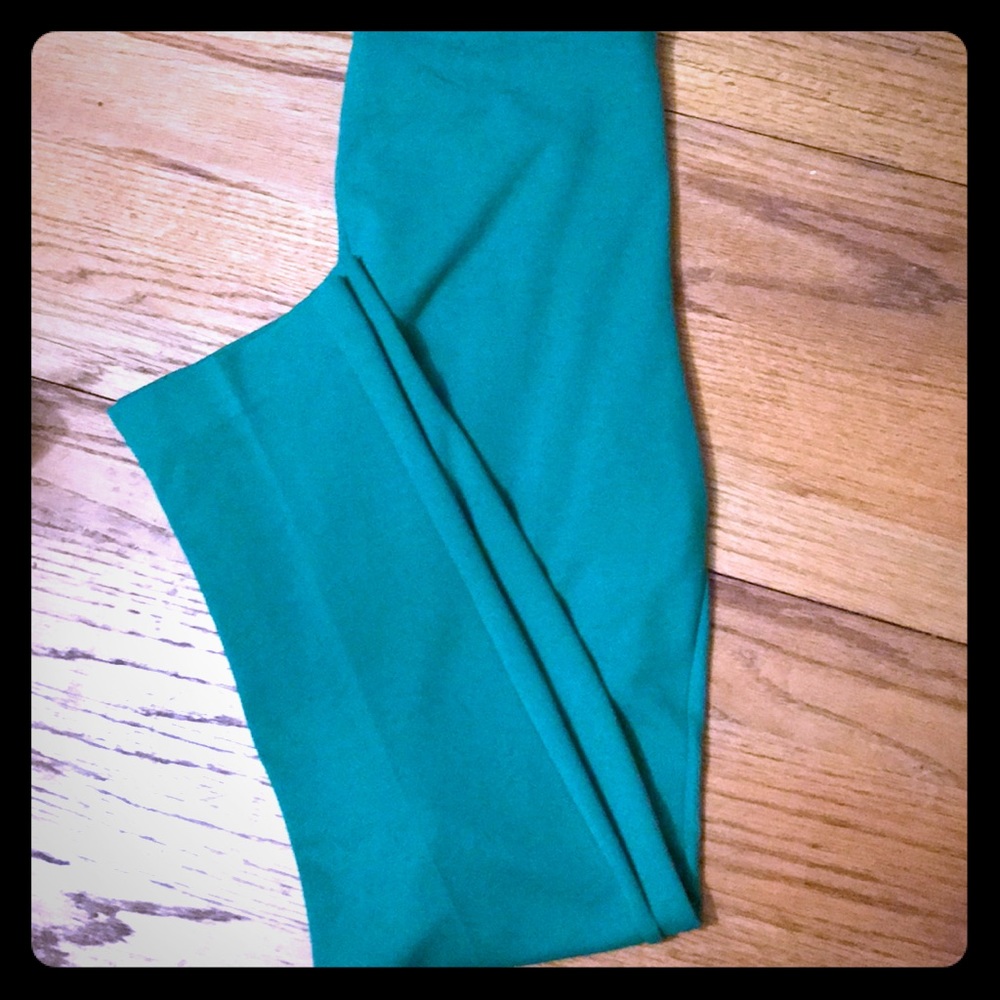 Premise Kelly Green Side Zip Straight Leg Pant